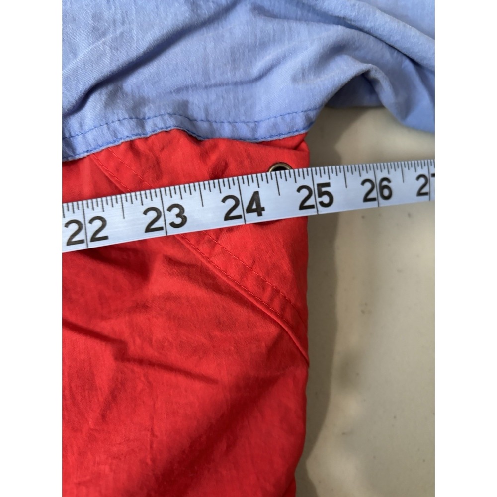 VINTAGE The North Face Jacket Medium Red Blue Windbreaker Made USA 90s - Picture 4 of 7